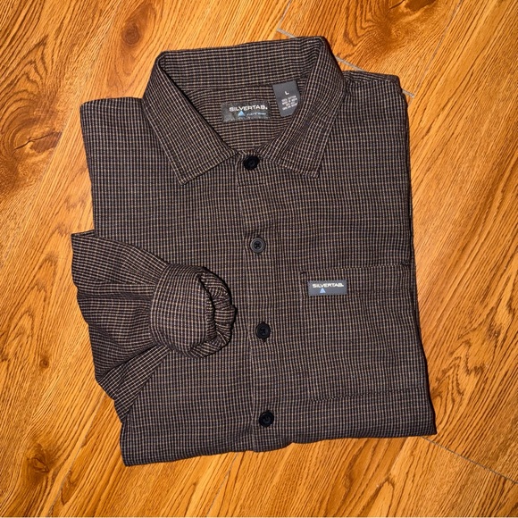 Vintage Levi’s Silvertab Long Sleeve Button Down Shirt Large LVC Y2K - Picture 9 of 13